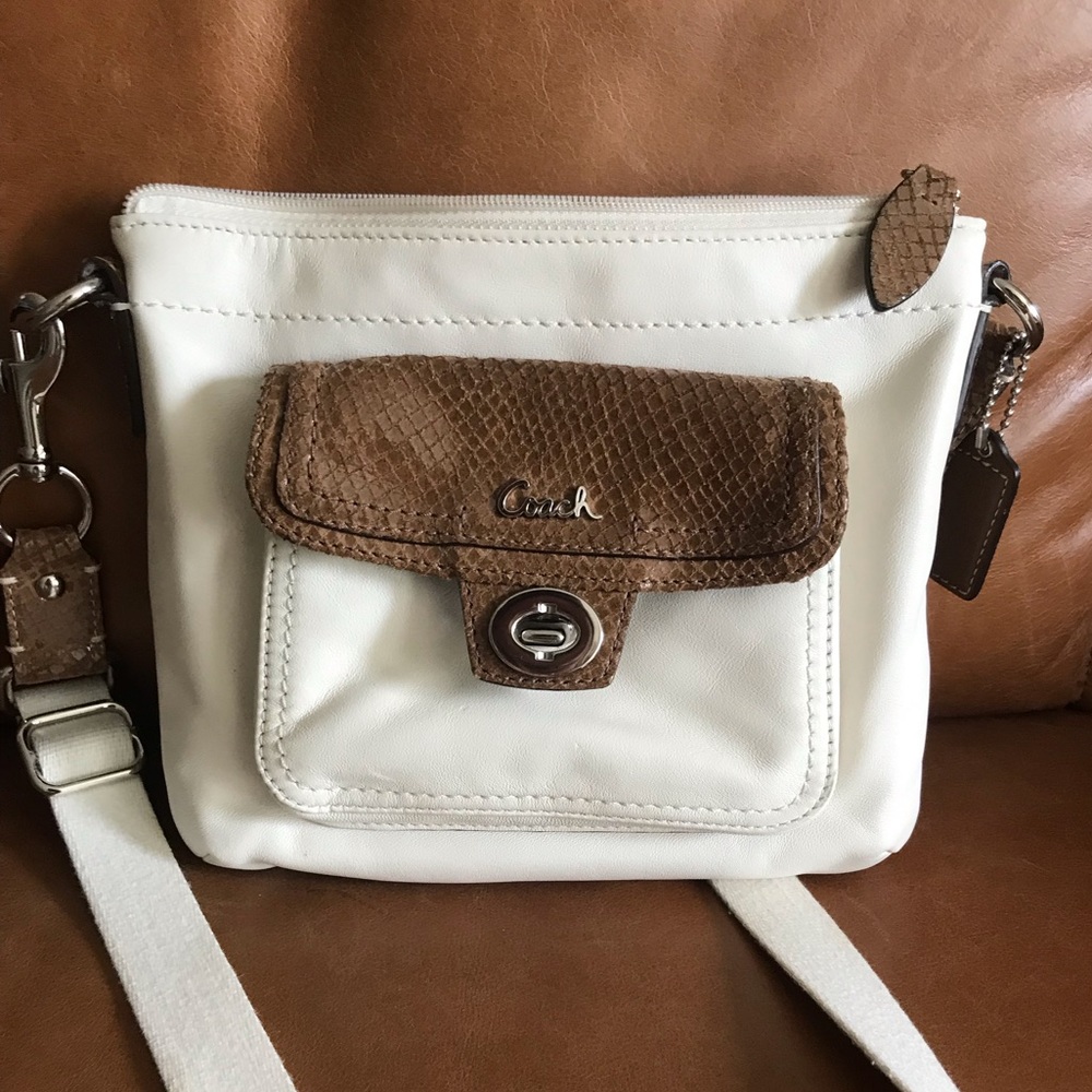 Coach leather cross body bag